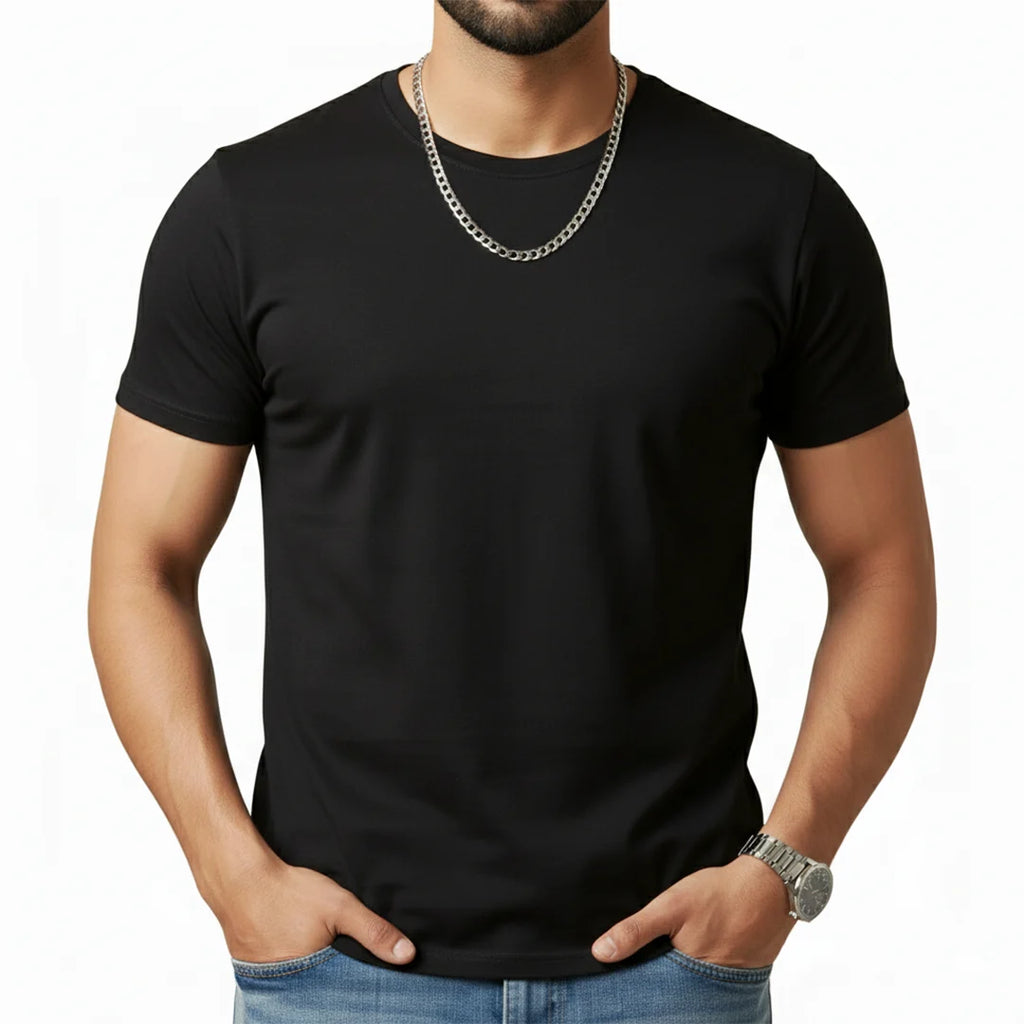 Premium Men’s Eco-Blend T-Shirt | Classic Regular Fit & Sustainable 180 GSM Fabric