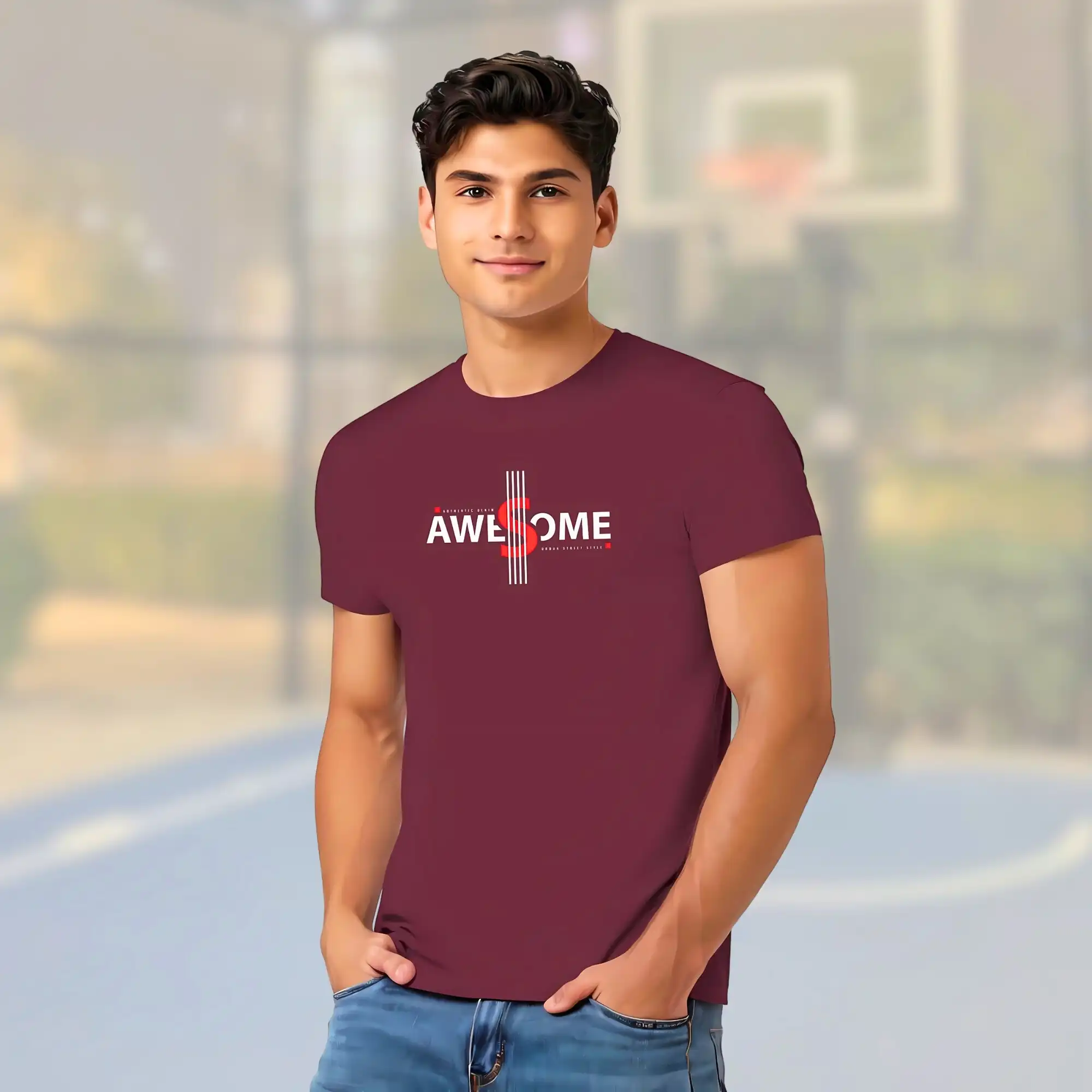 EXCELLO Men's  Graphic T-Shirt 